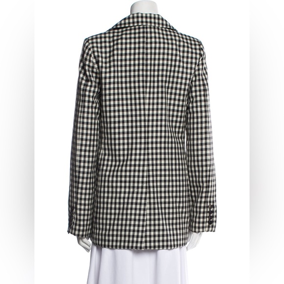 ei8ht dreams Virgin Wool Plaid Print Blazer Size 4 - Picture 3 of 12